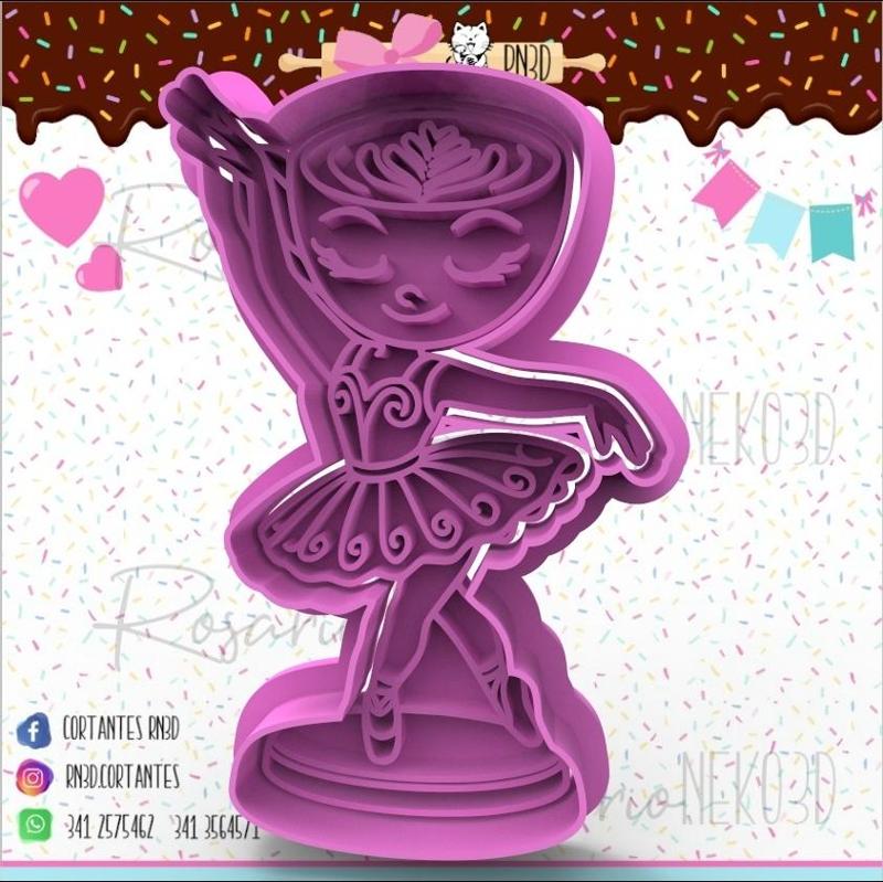 Ballerina capuchina cookie cutter - Braintrot cookie cutter