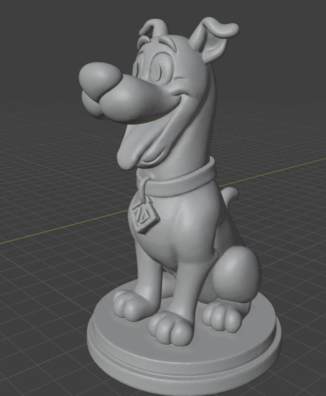 Cheerful Detective Dog - 3D Model for Classic Cartoon Fans!
