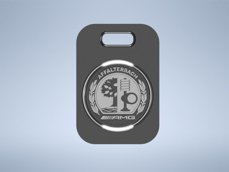 Mercedes-AMG Affalterbach logo emblem keychain keyring