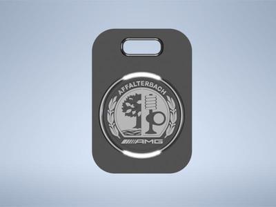 Mercedes-AMG Affalterbach logo emblem keychain keyring