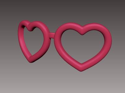Pink Heart Glasses