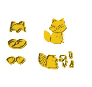 Cutter/Cortador Animais de Bosque - Guaxini