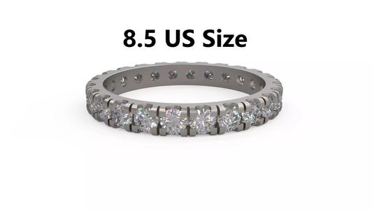 Model 1182 Eternity Diamond Ring Band US Size
