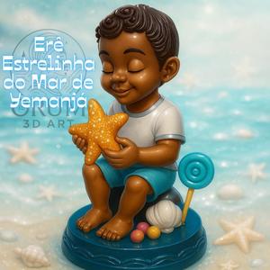 Yemanjá's Starfish - 3D sculpture for STL printing