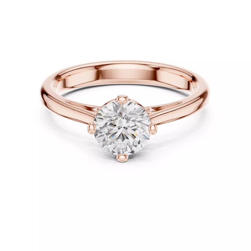 Solitaire 6mm Round Cut Diamond Wedding Ring 3DM STL Video