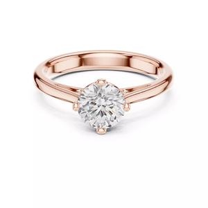 Solitaire 6mm Round Cut Diamond Wedding Ring 3DM STL Video