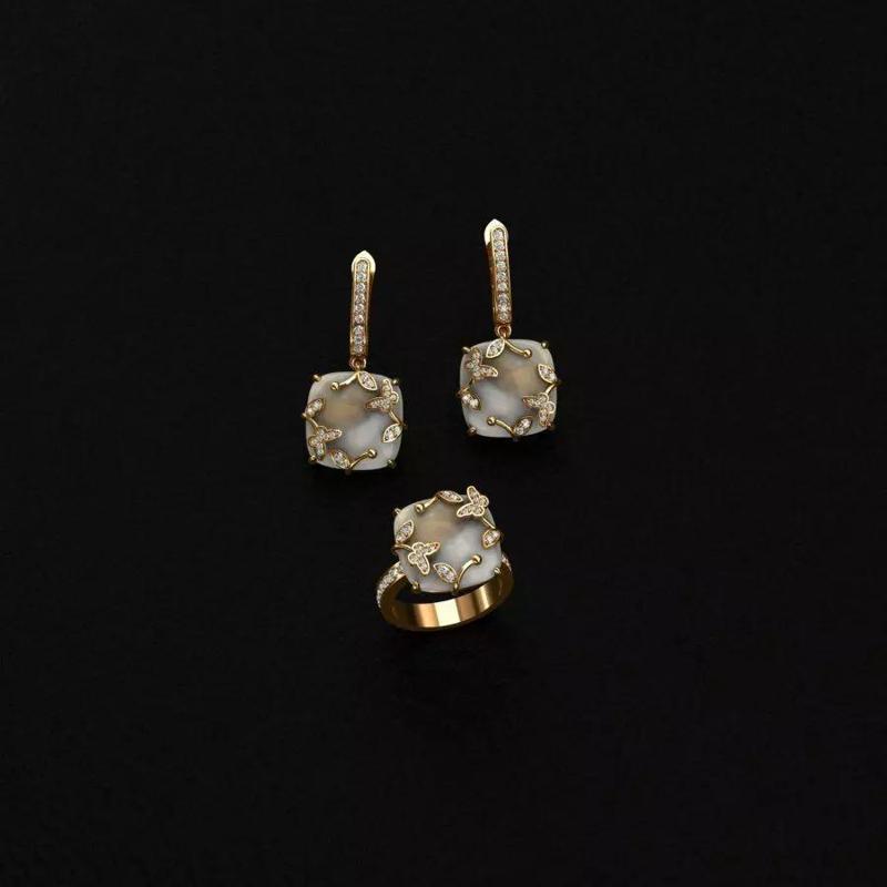 Ring and Earrings