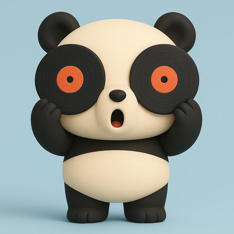 Vinyl Record Panda