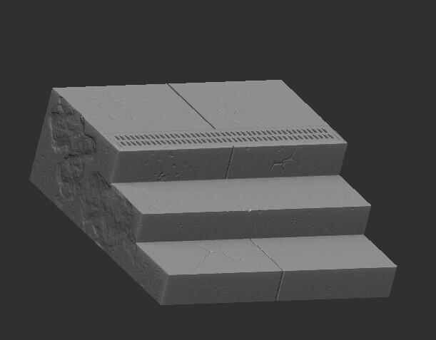 Urban stairs diorama 2