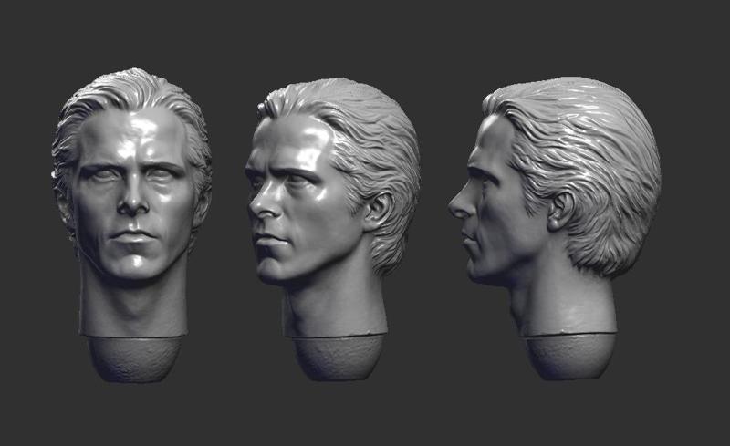 Bruce Wayne 1/6 Head Christian Bale