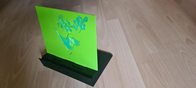 Multifunctional holder/stand for tablets, mobile phones, books, etc with Crane(bird).