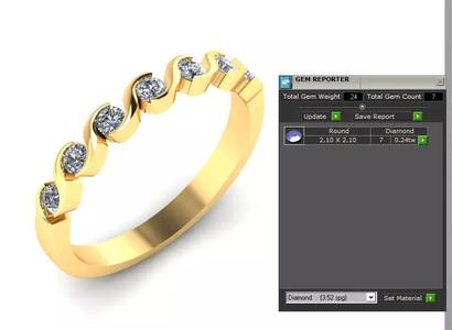 Small Women Diamond Ring