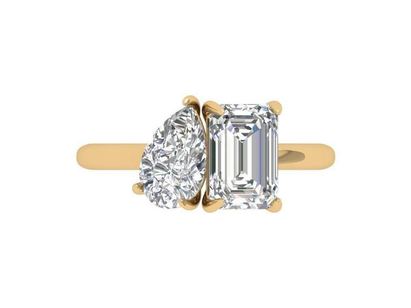 Solitair 2 Stone Ring