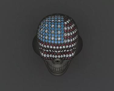 Skull USA 3D Printing Model