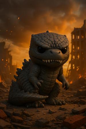 funko pop Godzilla - 3D Sculpture Collectible Style