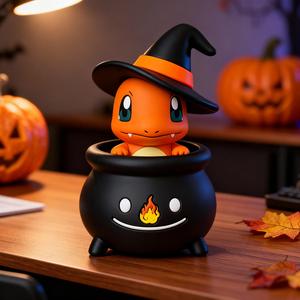3D Printable Charmander Halloween Cauldron Figure