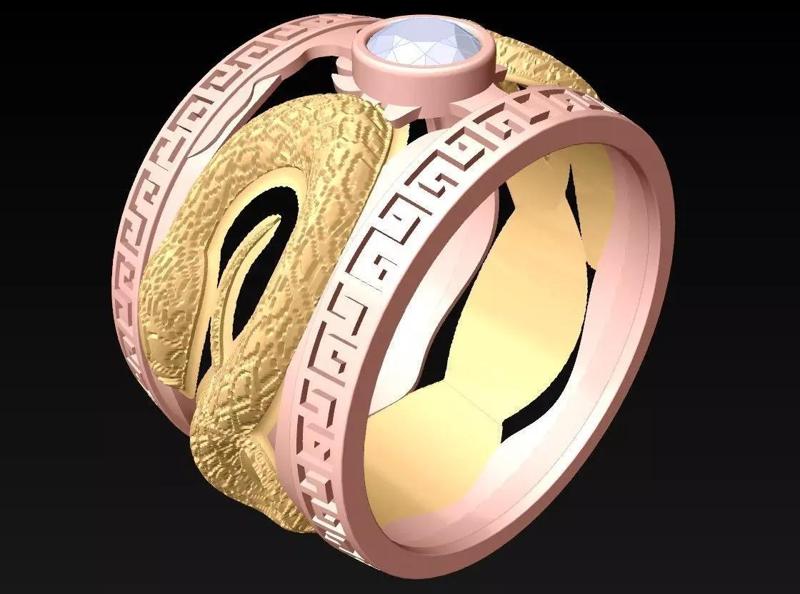 Snake Ring - Mens Ring - N3784