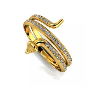 Snake ring Eternity Stacking  Luxury Snake jewelry  Gift for her