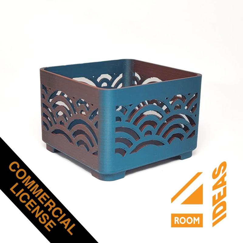 Stacking Tray 3 - Seigaiha - Commercial License