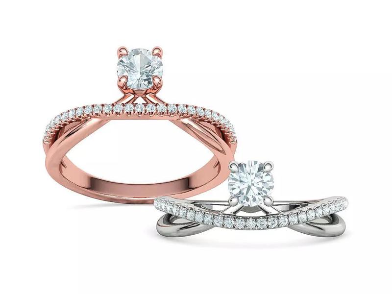 Alice Solitaire Engagement Ring 5mm Stone Half Carat Setting