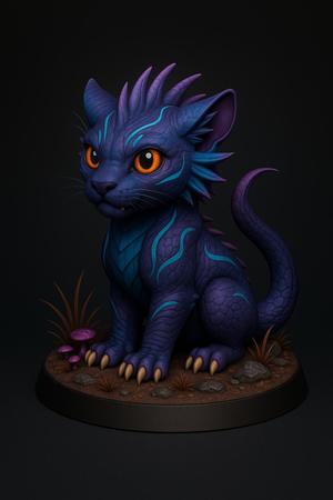 Alien Panther Cub – Fantasy Tyranid Style Creature | 3D Printable Model