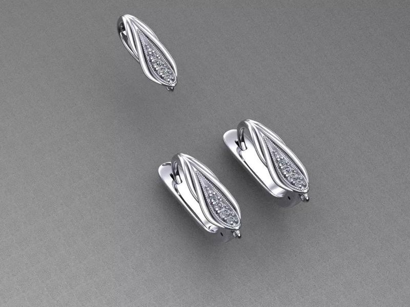 lock for earrings 7 and suspension eyelet