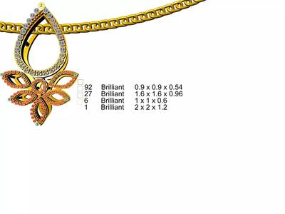 pear marquise diamond pendant