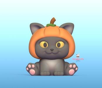 Cat Pumpkin Hat