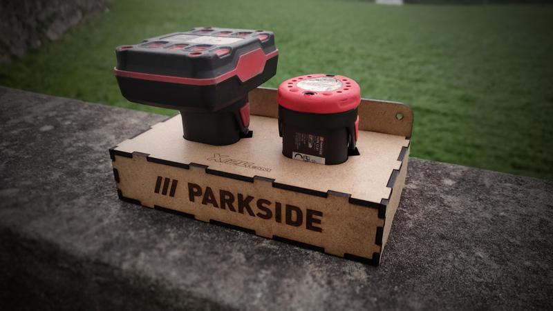 Parkside X12V Team Battery Holder - Laser Cut MDF File