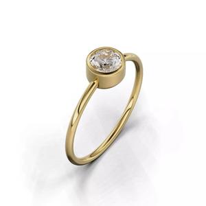 Bezel round stones woman 06