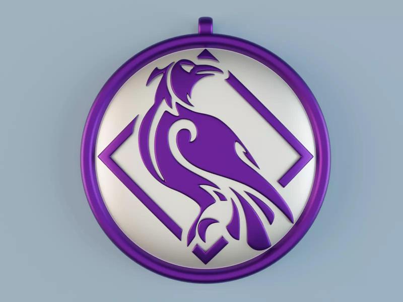 Genshin Impact Fischl von Luftschloss Narfidort Emblem pendant