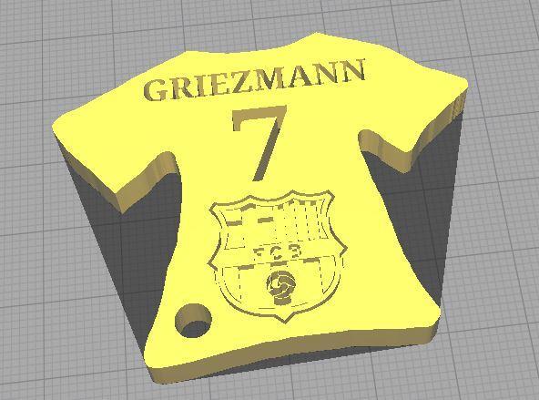 BARCELONA KEYRING - GRIEZZMAN 7- La Liga