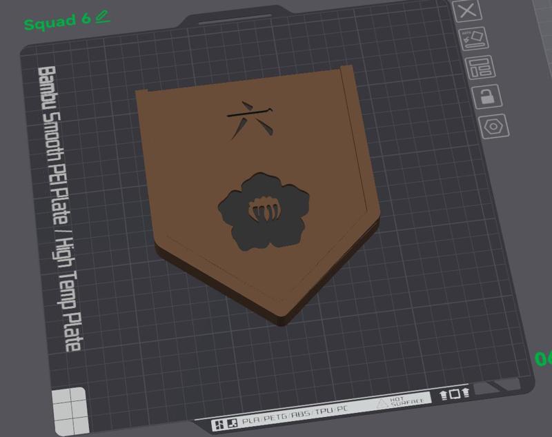 Bleach Shinigami squad 6 badge