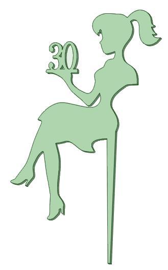 30 years cake topper