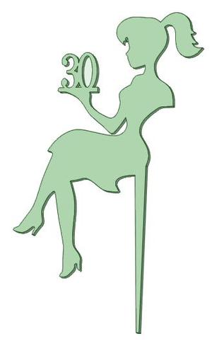 30 years cake topper