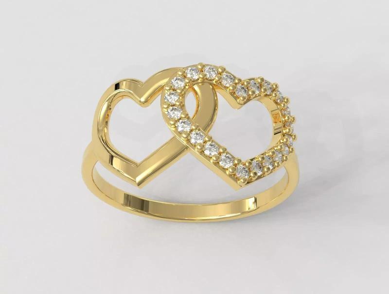 Diamond Heart Ring