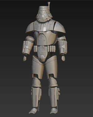 Sith Trooper Imperial One12 STL custom files 3D print model