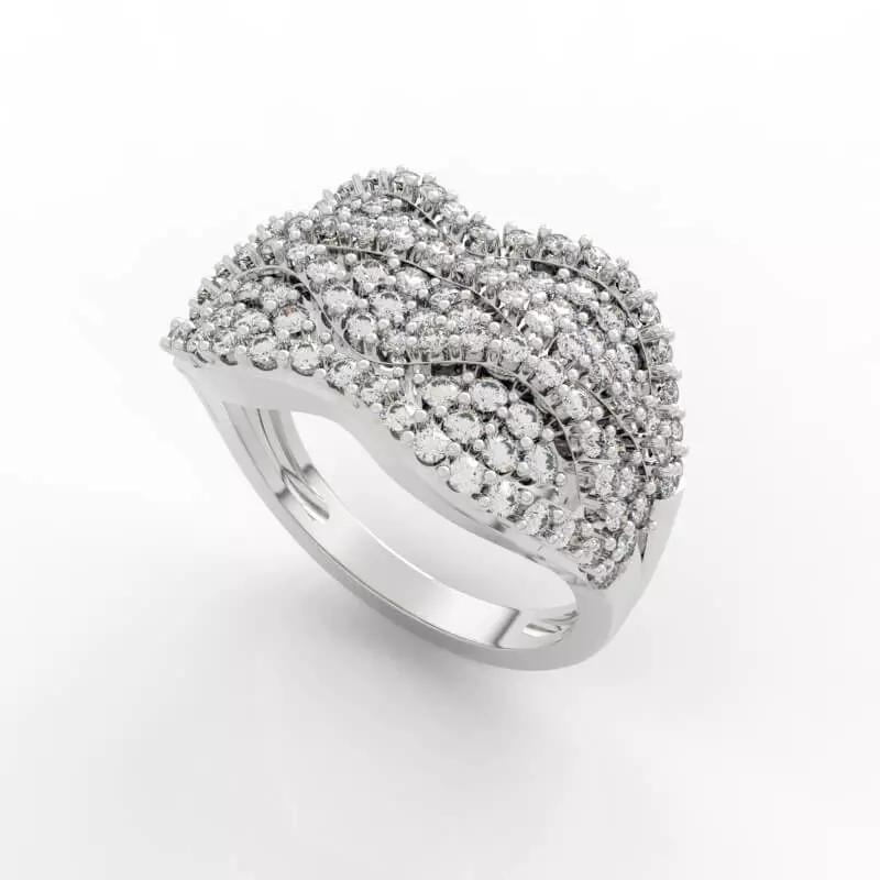 Diamond Cluster Ring