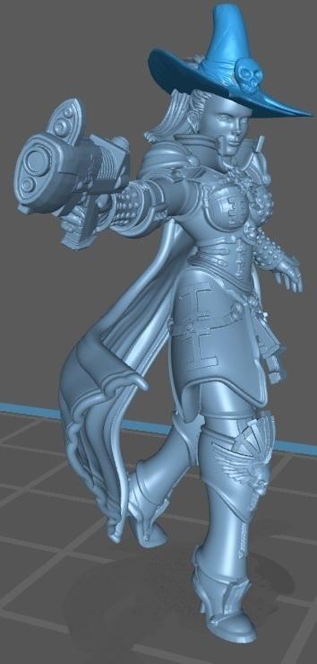 Inquisidores Ordo Xenos y Ordo Hereticus Canonesa Amelia Novena