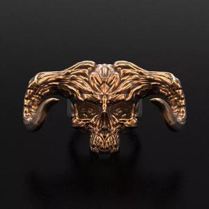 Demon Skull Ring STL