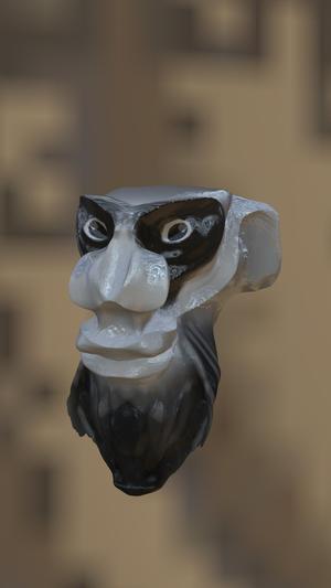 Monkey Man Bust