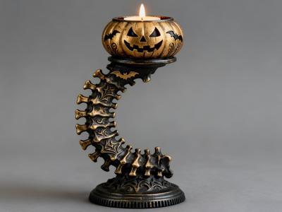 Halloween Spine Candle Holder