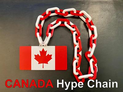 Canada flag with/without the hype chain