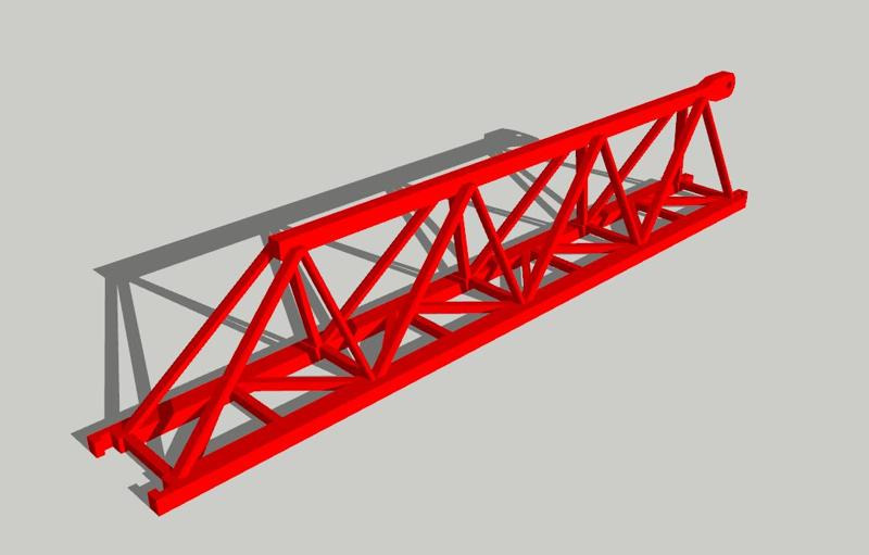WOLFFKRAN 7534.16 JIB SECTION (end section)