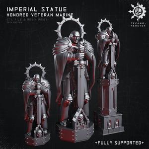 Imperial Statue - Honored Veteran Marine