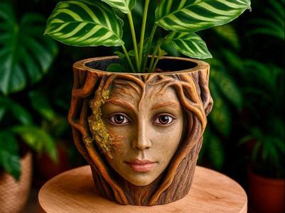 Nature Spirit Flower Pot (Dryad)