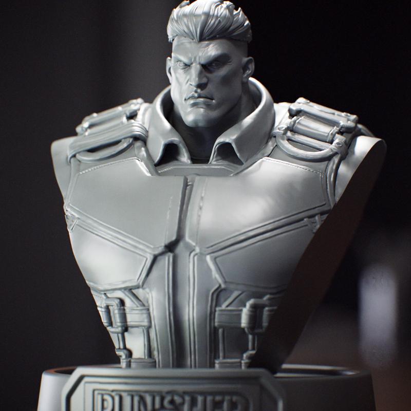 The Punisher Bust - Marvel - Rivals - The Punisher Bust