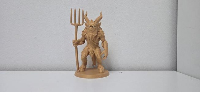 Halloween Forest Krampus – Wooden Demon with Trident