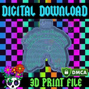 Teardrops & Rainbows STL Freshie Housing