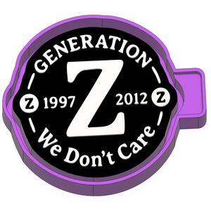 Generation Z - we don't care Freshie STL Mold Housing
